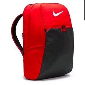 Nike Brasilia 9.5 Backpack University Red Black Laptop Sleeve DM3975-657 New
